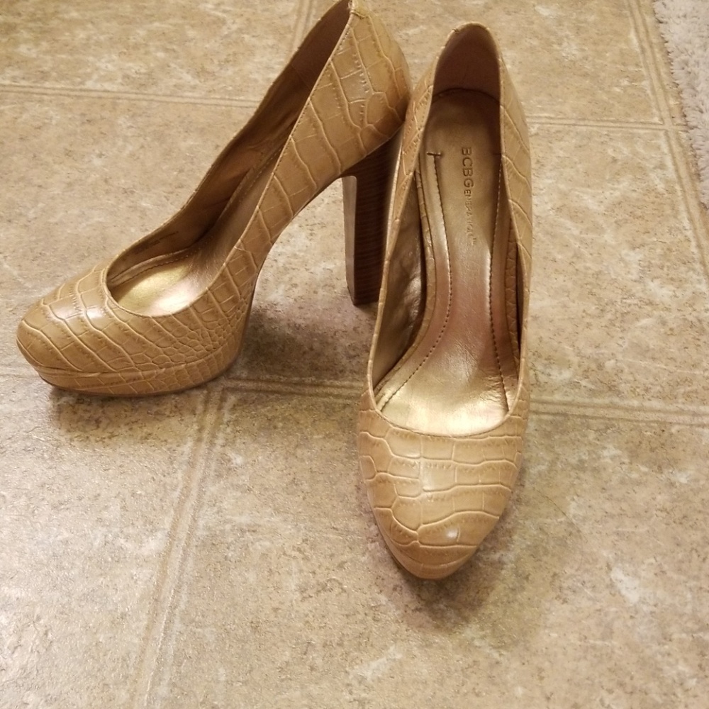 BCBG platform heels